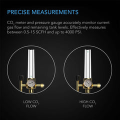 AC Infinity CO2 Regulator, Carbon Dioxide Monitor with Solenoid Valve and Gas Flow Meter