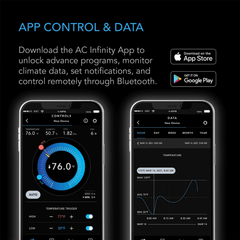 AC Infinity CONTROLLER 67, Temperature and Humidity Fan Controller, with Scheduling, Cycles, Dynamic Speed, Data App
