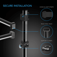 AC Infinity Grow Tent Mounting Bars, for Indoor Grow Spaces, 5x5'