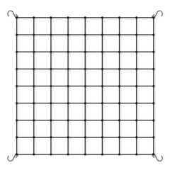 AC Infinity Grow Tent Trellis Netting, Flexible Elastic Cords, 4x4'