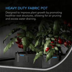 AC Infinity Heavy Duty Fabric Pots,  7 Gallon, 5-Pack