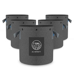 AC Infinity Heavy Duty Fabric Pots,  7 Gallon, 5-Pack