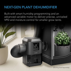 AC Infinity HYDRONE 3, Plant Dehumidifier with VPD Humidity Controls, 10-Level Precision Environmental Stabilizer, High-Precision PWM Motor, Intake Fan Mode, Dual Duct, up to 2x2 Grow Tents