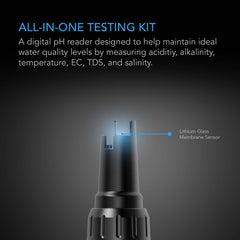 AC Infinity Hydroponic Meter PRO Kit, All-in-One pH Pen, Interchangeable Probe
