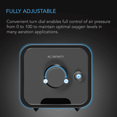 AC Infinity Hydroponics Air Pump, One-Outlet Pumping Kit, 24 GPH (1.5 L/M)