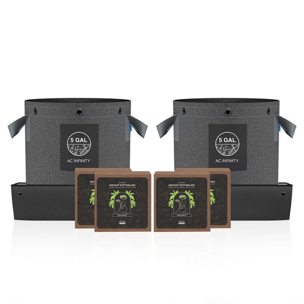 AC Infinity Instant Potting Mix Kit, 2-Plant Starter Set