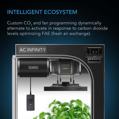 AC Infinity CO2 + Light Sensor for Controller AI+, CO2 Data Tracking, Optimized FAE, Day & Night Scheduling, Enables Equipment Control Programming