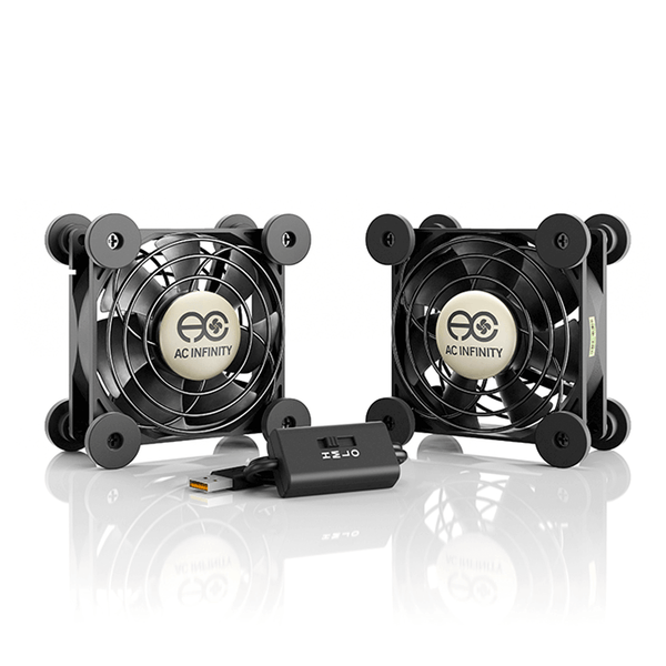 AC Infinity MULTIFAN S5, Quiet USB Cooling Fan, Dual 80mm