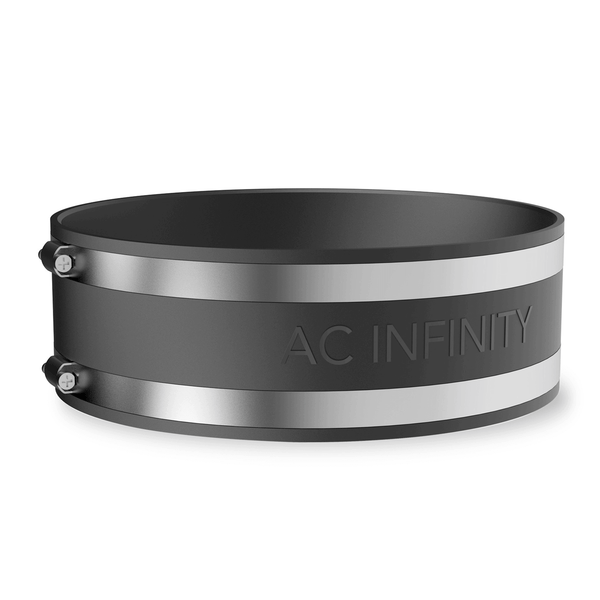 AC Infinity Noise Reduction Clamp, Duct Coupler with Stainless Steel Clamps, 8-Inch
