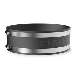 AC Infinity Noise Reduction Clamp, Duct Coupler with Stainless Steel Clamps, 8-Inch