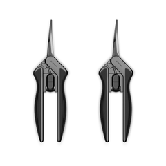 AC Infinity Stainless Steel Curved Pruning Shear, Ergonomic Lightweight, 6.6" Blades, 2-Pack