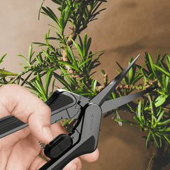 AC Infinity Stainless Steel Curved Pruning Shear, Ergonomic Lightweight, 6.6" Blades, 2-Pack