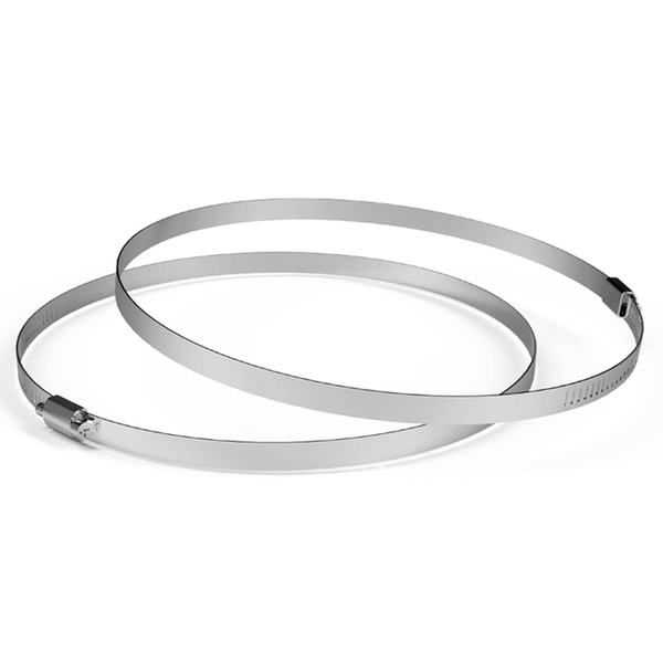 AC Infinity Stainless Steel Duct Clamps, 12-Inch, Two Pack