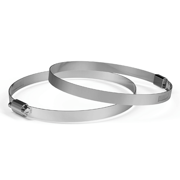 AC Infinity Stainless Steel Duct Clamps, 6-Inch, Two Pack