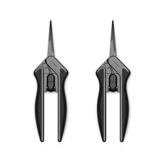 AC Infinity Stainless Steel Pruning Shear, Ergonomic Lightweight, 6.6" Straight Blades, 2-Pack