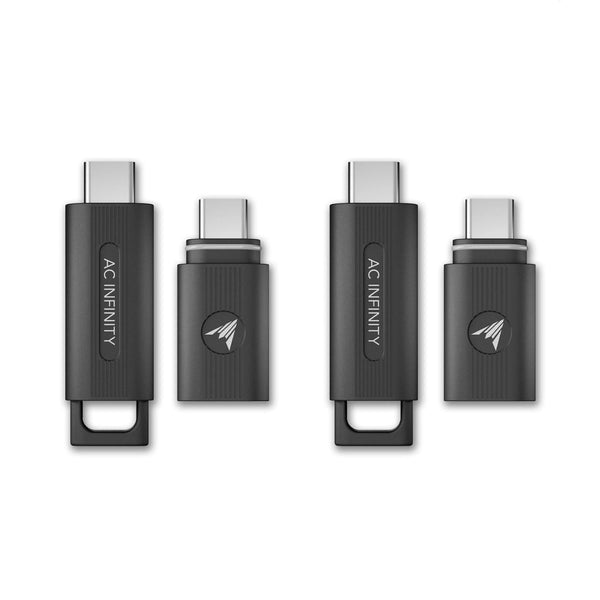 AC Infinity UIS 1-to-1 Transmitter & Receiver, Wirelessly Connects UIS Devices and Controllers, 2-Pack