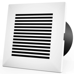 AC Infinity Wall-Mount Duct Grille Vent, White Plastic, 4-Inch