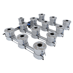 ALIEN Hydroponics V-SYSTEM 12 Pot 4 Row Kit