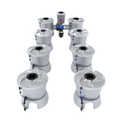 ALIEN Hydroponics V-SYSTEM 8 Pot 2 Row Kit