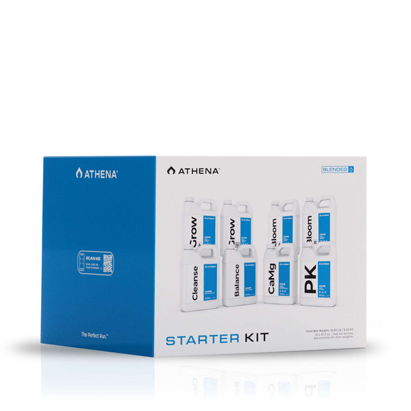 Athena Complete Blended Starter Kit, with Eight Individual 32 oz. Bottles: Grow A, Grow B, Bloom A, Bloom B, PK, CaMg, Cleanse, Balance