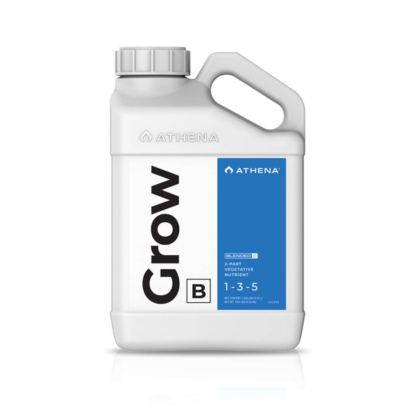 Athena Grow B, Vegetative Hydroponic Nutrient, Balanced Formula for Vigorous Plant Growth, 1 Gallon