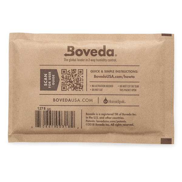 Boveda 67g 62% Relative Humidity Individually Wrapped Bulk Pack of 100