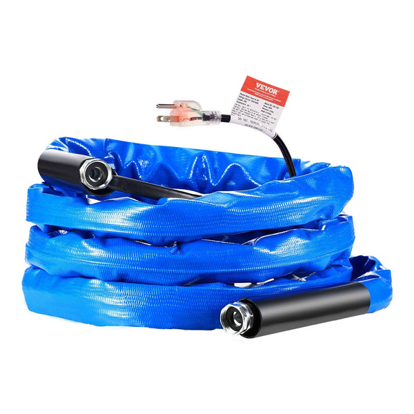 15ft Heated RV Water Hose – -45°F Antifreeze Safe