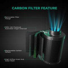 Mars Hydro 4" Inline Air Carbon Filter