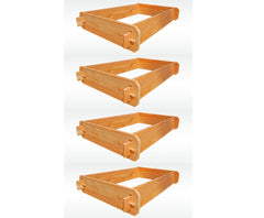 SET OF 2 Timberlane Gardens Easy Raised Garden Bed Kits Double. Deep. Select Cedar. Mortise & Tenon. 2' W x 3' L