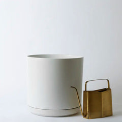 15 Inch - Solid Goods - Ceramic Cylinder with Saucer - SHIPPER