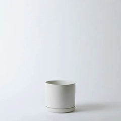 15 Inch - Solid Goods - Ceramic Cylinder with Saucer - SHIPPER