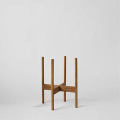 Rounded Hardwood Plant Stand