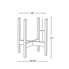 Solid Goods - Square Leg - Mahogany Stand