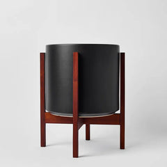 Solid Goods Ceramic Cylinder– With or Without Mahogany Stand