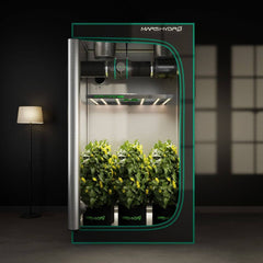 Mars Hydro 6" Inline Duct Fan and Carbon Filter Combo with Temperature and Humidity Controller