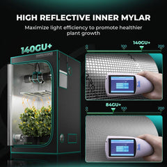 Mars Hydro 8' x 8' x 6' 8" (240cm x 240cm x 200cm) Indoor Grow Tent