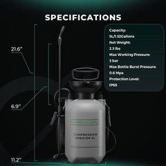 Mars Hydro 1.35 Gallon Pump Pressure Sprayer