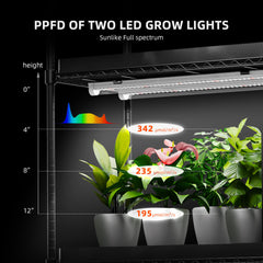 Spider Farmer 6 Tier Plant Stand + 10 x 22W LED Lights Bars + 1' 4" x 3' 8" Grow Tent Kit
