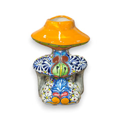 Talavera Skeleton Planter | Day of the Dead Ceramic Pot